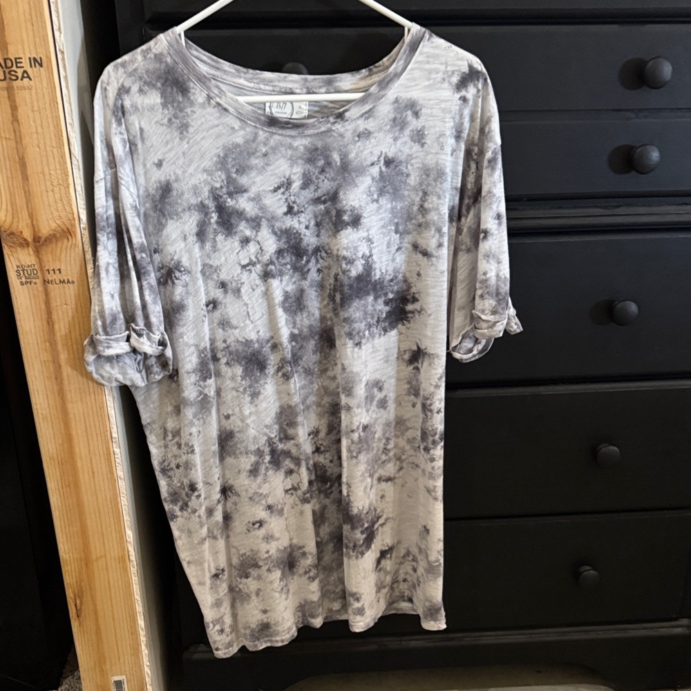 Maurices Charcoal Tie-Dye Tee
